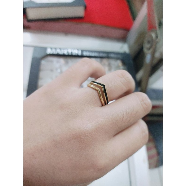 Cincin Titanium Size 6 Replika Tiffanyy.co Replika Guccii dan Cartieer aksesoris Korea style