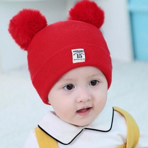 COD Topi Kupluk Bayi 15 MOONLIGHT- Kupluk Pom-Pom Baby Kids Hat/COD Topi kupluk pompom anak / kupluk pompom cute / Kupluk Pom-Pom Baby Kids Hat / Topi Kupluk Bayi 15 MOONLIGHT