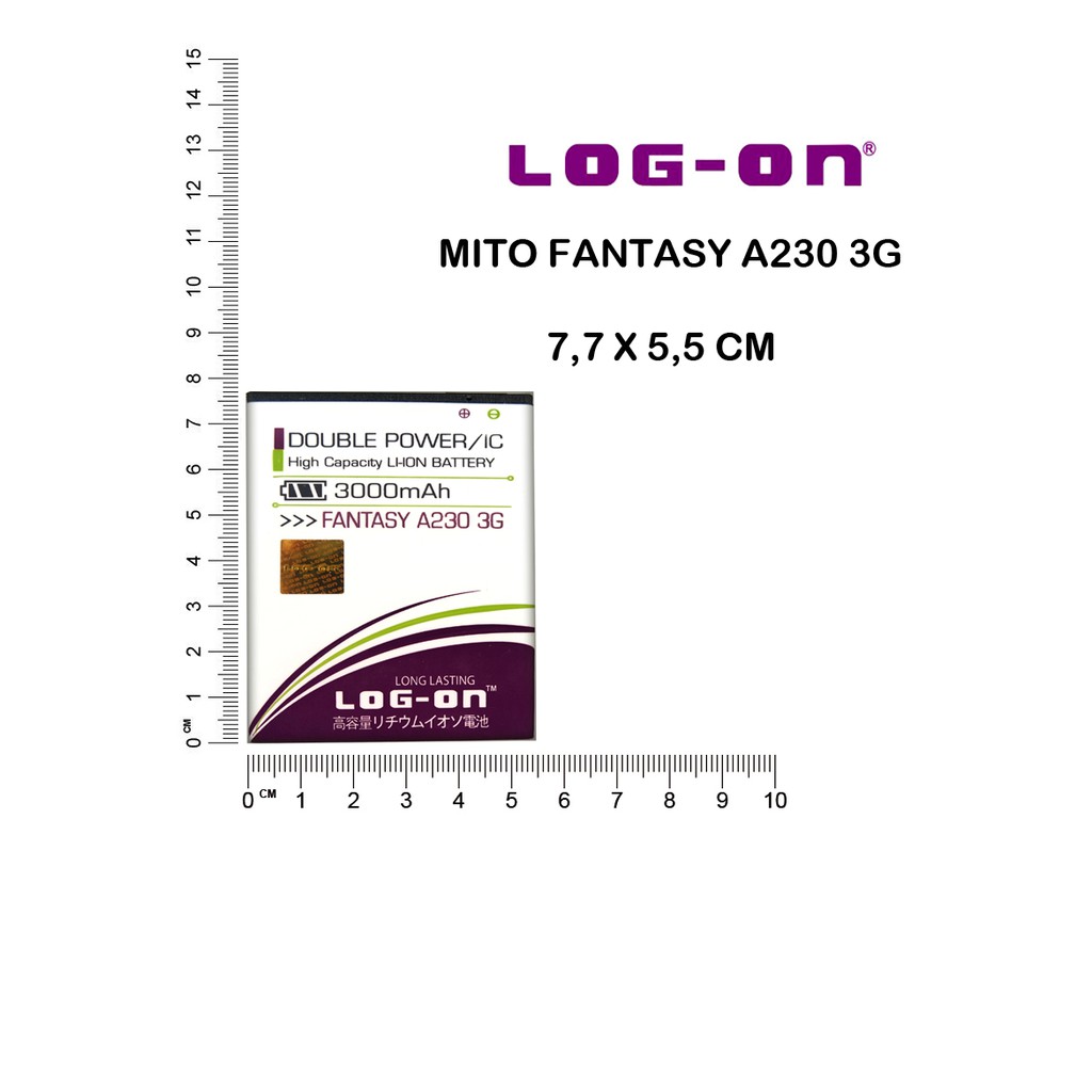 BATERAI MITO A230 - A91 - FANTASY FLY - BA00124 - LOG ON BATTERY BATRE