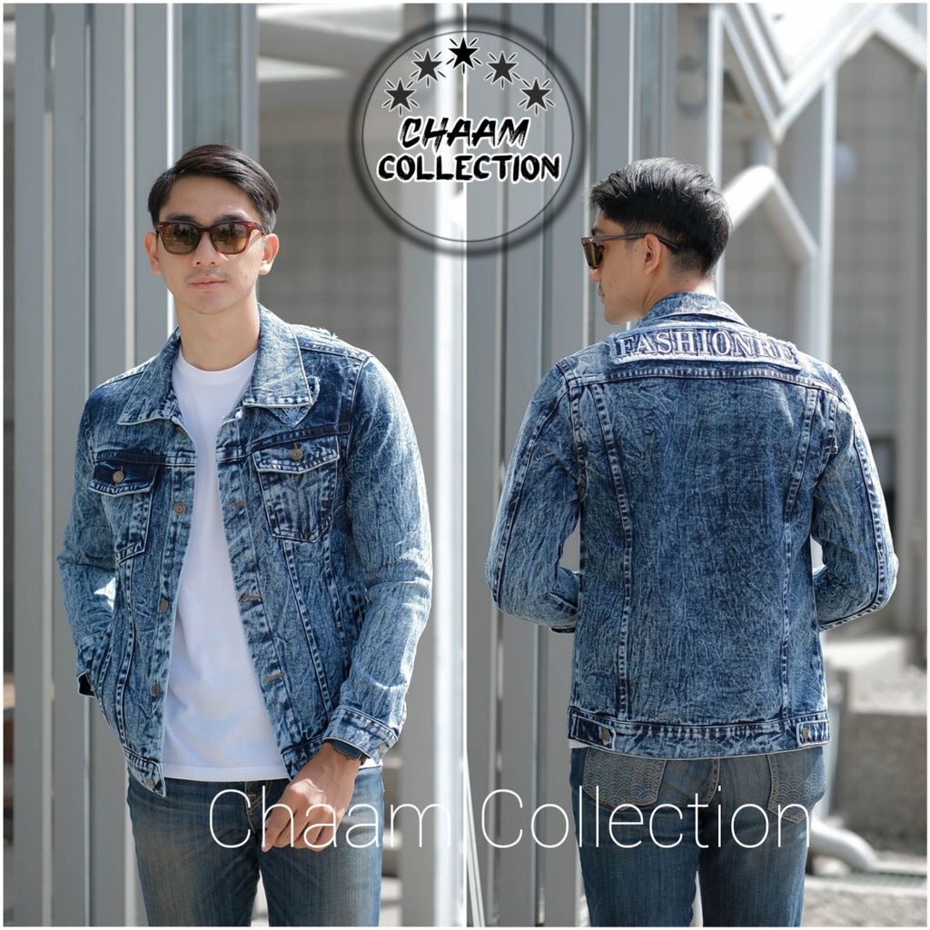 Jaket Jeans Bordiran / Jaket Jeans Denim Casual Pria / Jaket Denim Pria / Jaket Jeans New Fashion#04