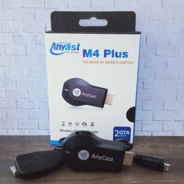 Alat Hp Ke Tv Wireless- Anycase M4 Plus Hdmi Dongle Usb Wireles Wf Ori