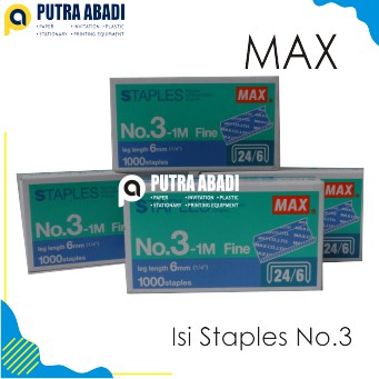 

Isi Staples Max 24/6 No. 3