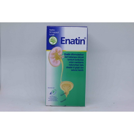 OBAT BATU GINJAL ENATIN BOTOL 50 KAPSUL / ENATIN STRIP 1 BOX ISI 18