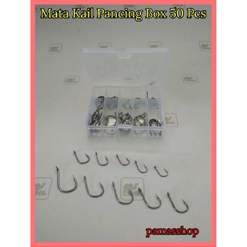 Mata Kail Pancing Box 1 Set Berkualitas