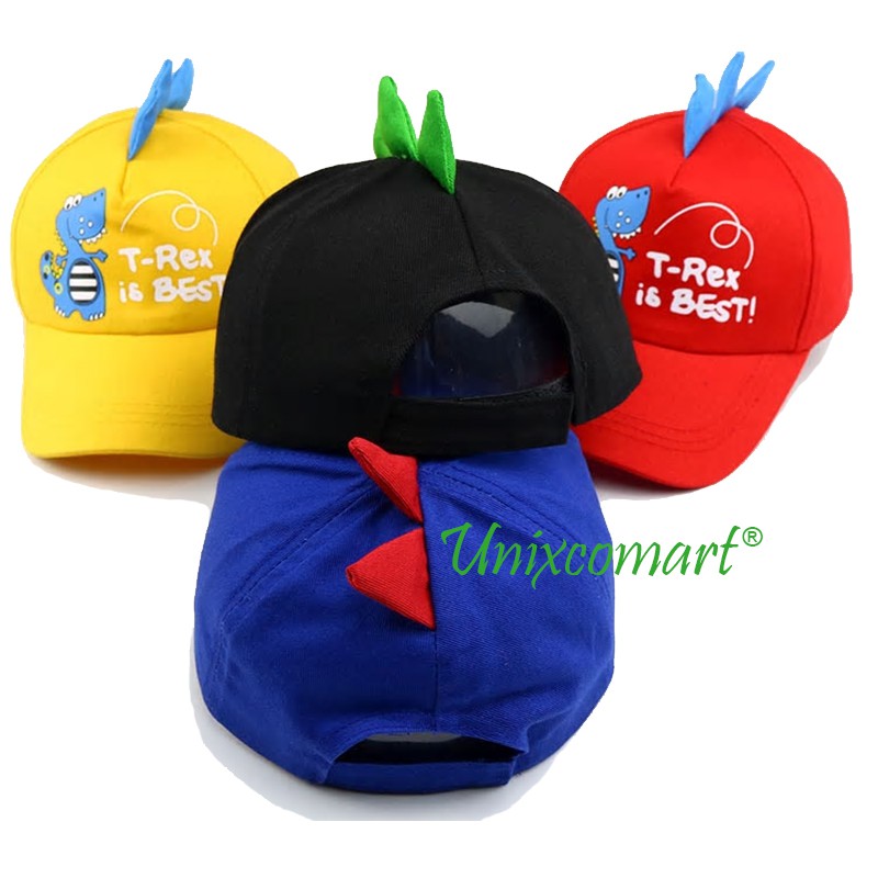 Topi Anak DINOSAUR Kids Baseball Hat Casual Dinosaurus