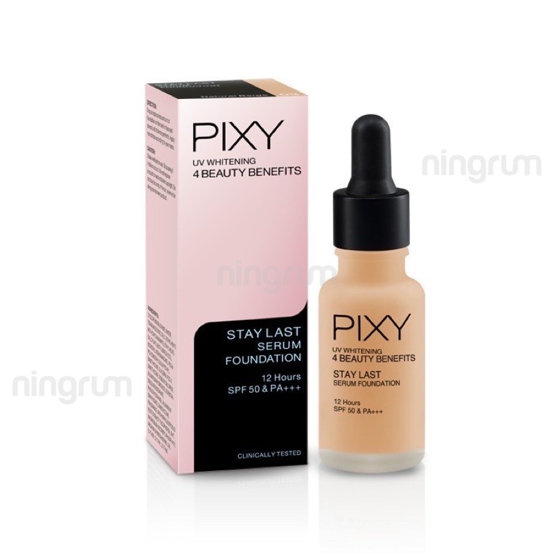 Ningrum - Pixy UV Whitening Stay Last Serum Foundation | Kecantikan Kosmetik Wajah Foundartion - 8006