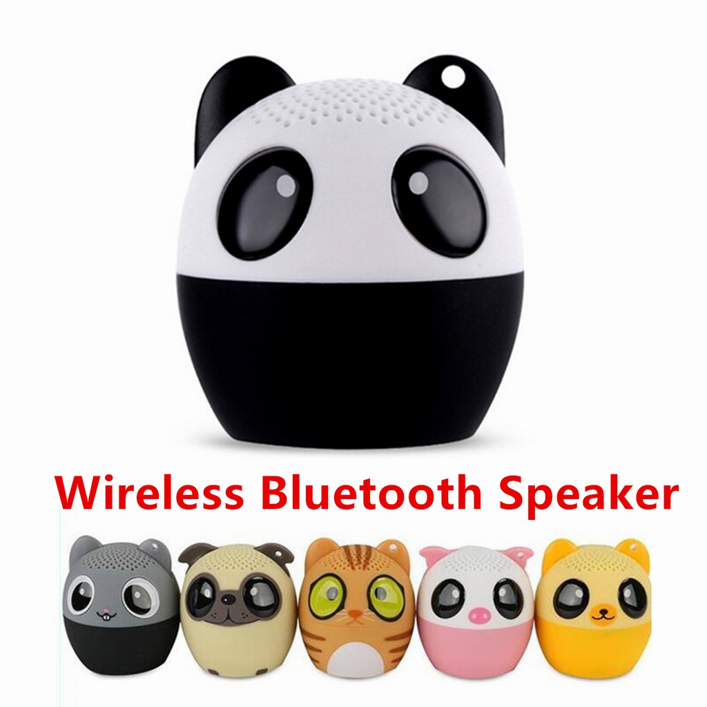 Speaker Wireless Bluetooth Portable Bentuk Kartun Hewan Lucu
