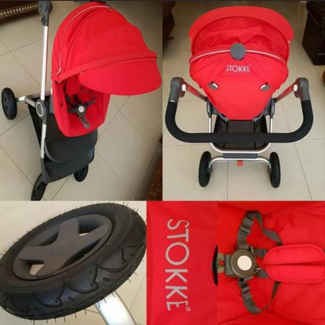 Stokke scoot v2 red stroller