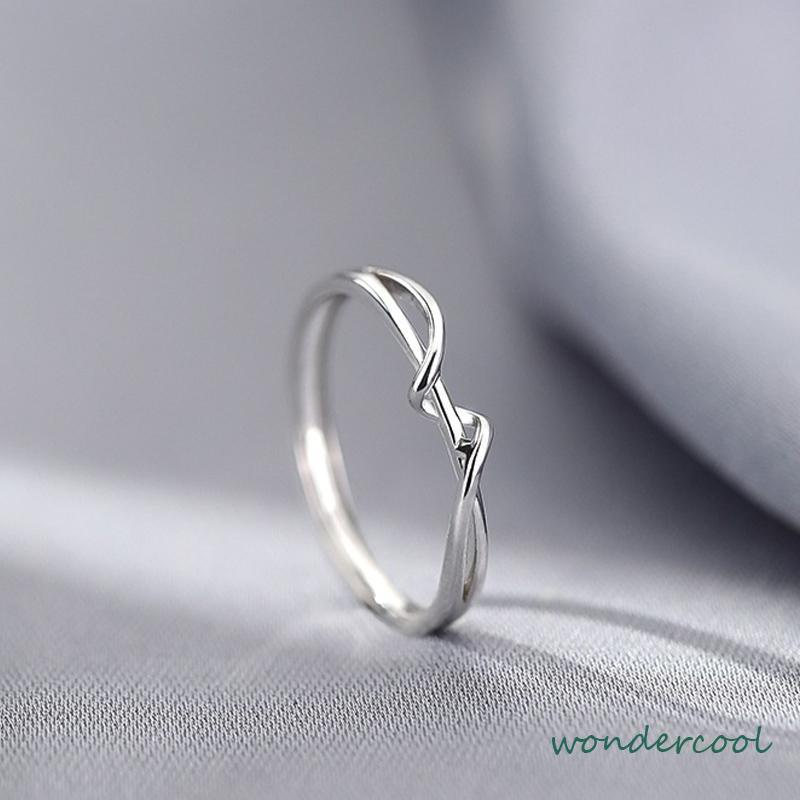 Cincin Jari Telunjuk Geometris Model Terbuka Untuk Wanita -Won