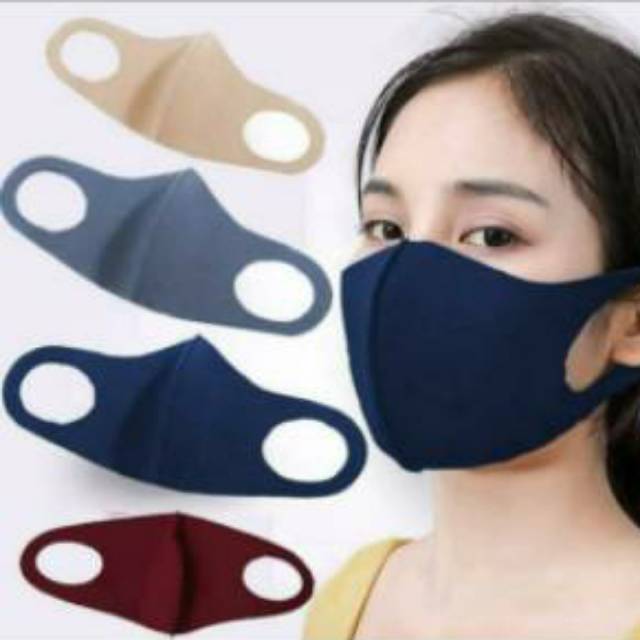 Masker Kain Scuba 12pcs / 1 Lusin Masker Kain Scuba - Masker Korea