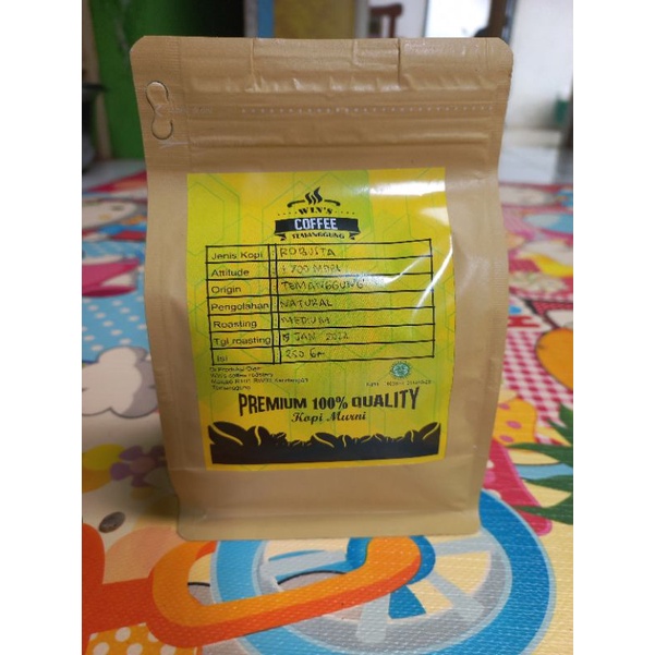 

Fine Robusta Temanggung 250 gr premium