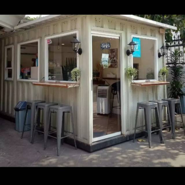 Promo Paket Cafe Container Usaha Booth Container Kedai Kopi Container Kontainer Semi Ruko Shopee Indonesia