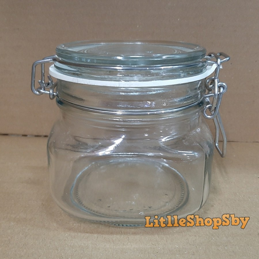 Jar Vacuum Toples Kaca Tutup Kedap Udara Hermetico 0.5Liter / 500ml