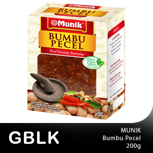 

MUNIK BUMBU PECEL DRESSING SEASONING 200 GRAM