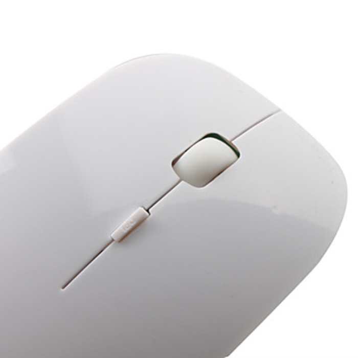 Optical Wireless Mouse Ultra Slim - PUTIH