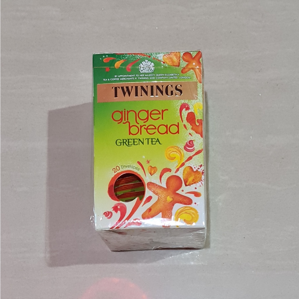 Teh Twinings Ginger Bread Green Tea 20 x 2 Gram