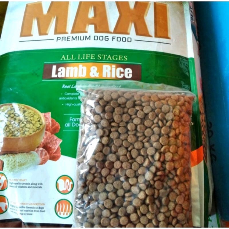 Maxi Dog Lamb Rice All Life Stage 2 kg Repack Dog Food Makanan Anjing