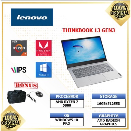 Laptop Lenovo Thinkbook Ryzen 7 Series 5800x Keluaran Terbaru