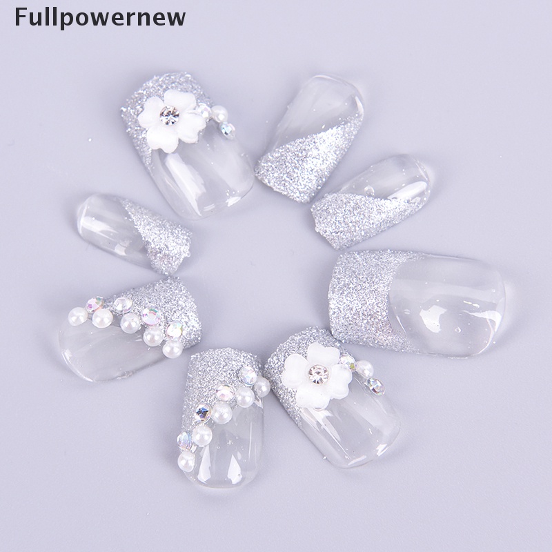 [FULL] 24Pcs Shining False Nails Wearable Fake Press On Nail