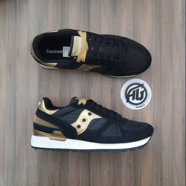 saucony shadow black gold