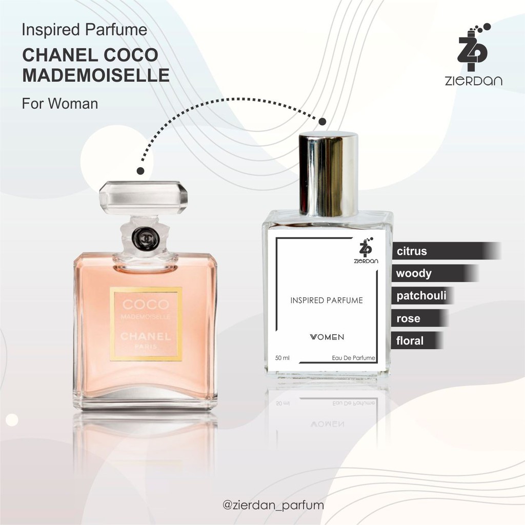 Zierdan Inspired Parfum Chanel Coco Mademoisele Parfume Farfum Minyak Wangi Tahan Lama Wanita Cewek