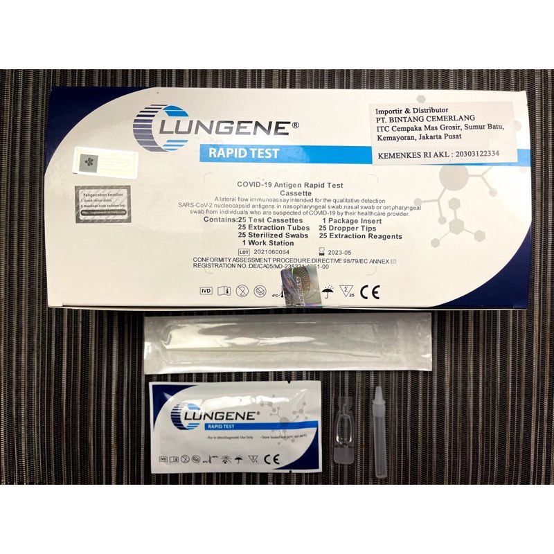 ANTIGEN LUNGENE BIRU SWAB HIDUNG ORIGINAL - READY