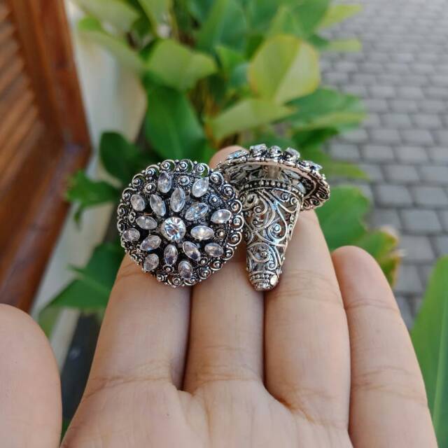 Subeng / Giwang mata padi Alpaka Bali