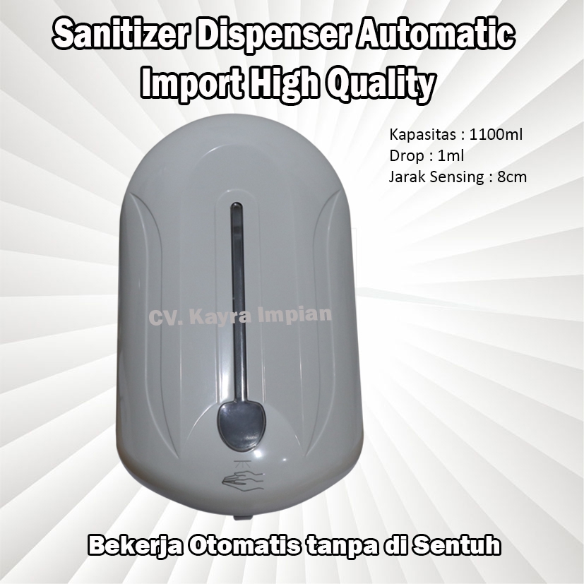 Hand Sanitizer Otomatis 1100ml Dispenser Import Gel maupun Cair