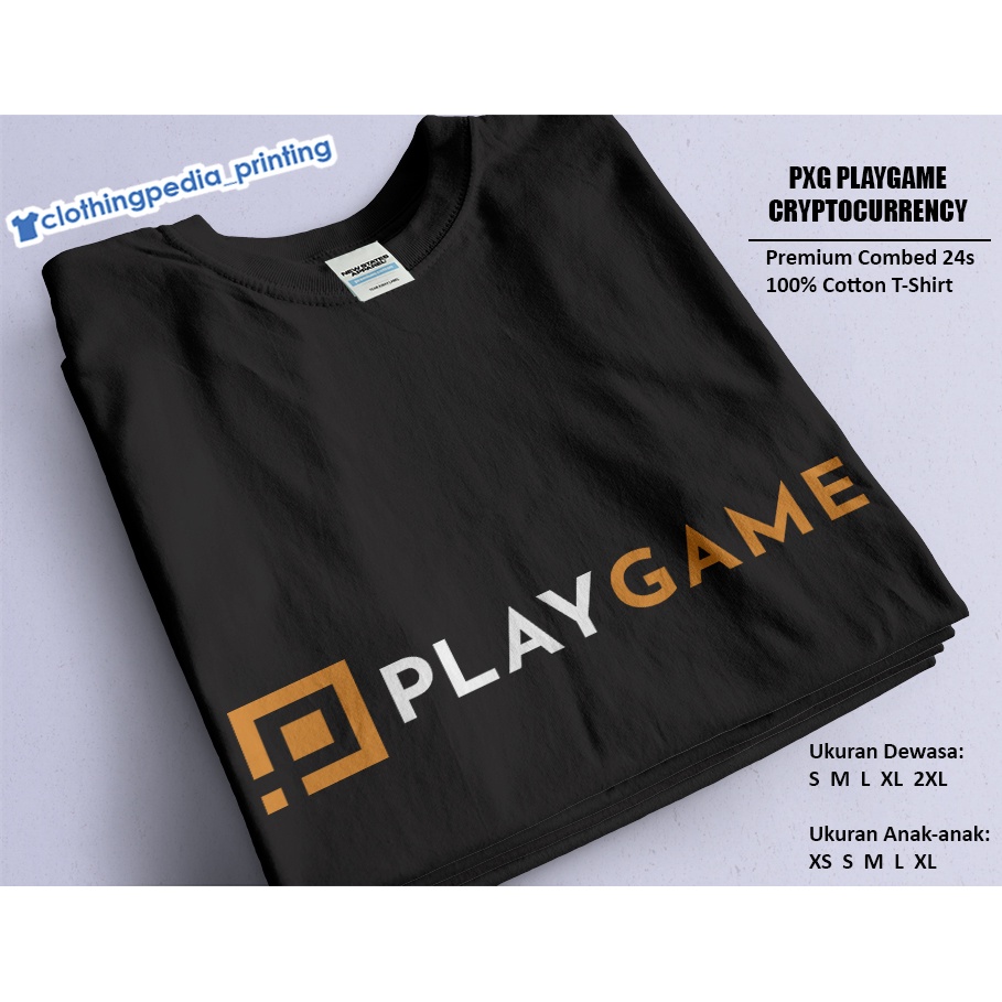 Kaos PXG Playgame Logo Crypto-Token Baju Cryptocurrency T-Shirt