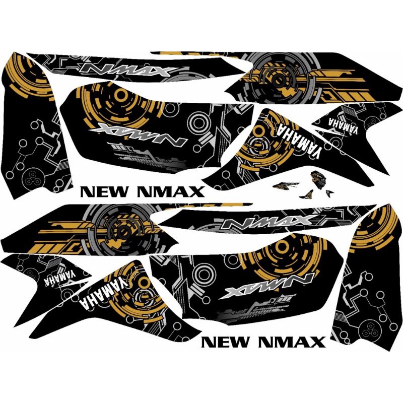 Striping Nmax / N Max New 2020 2021 Variasi Yamaha Sticker Stiker Skotlet Motor List Scotlite Lis