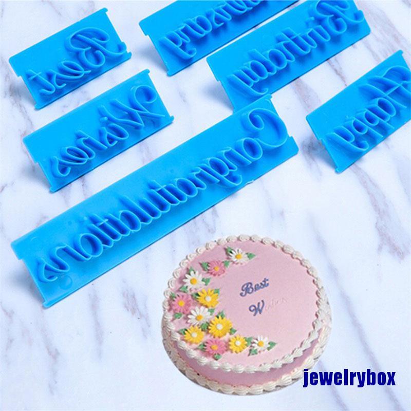 6pcs / set Dekorasi Kue Tulisan Happy Birthday Bahan Plastik