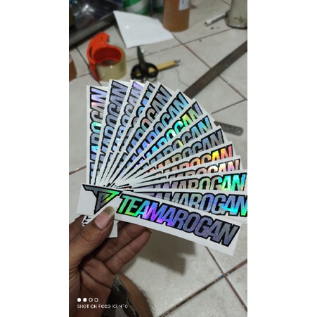 stiker TEAM AROGAN stiker motor murah