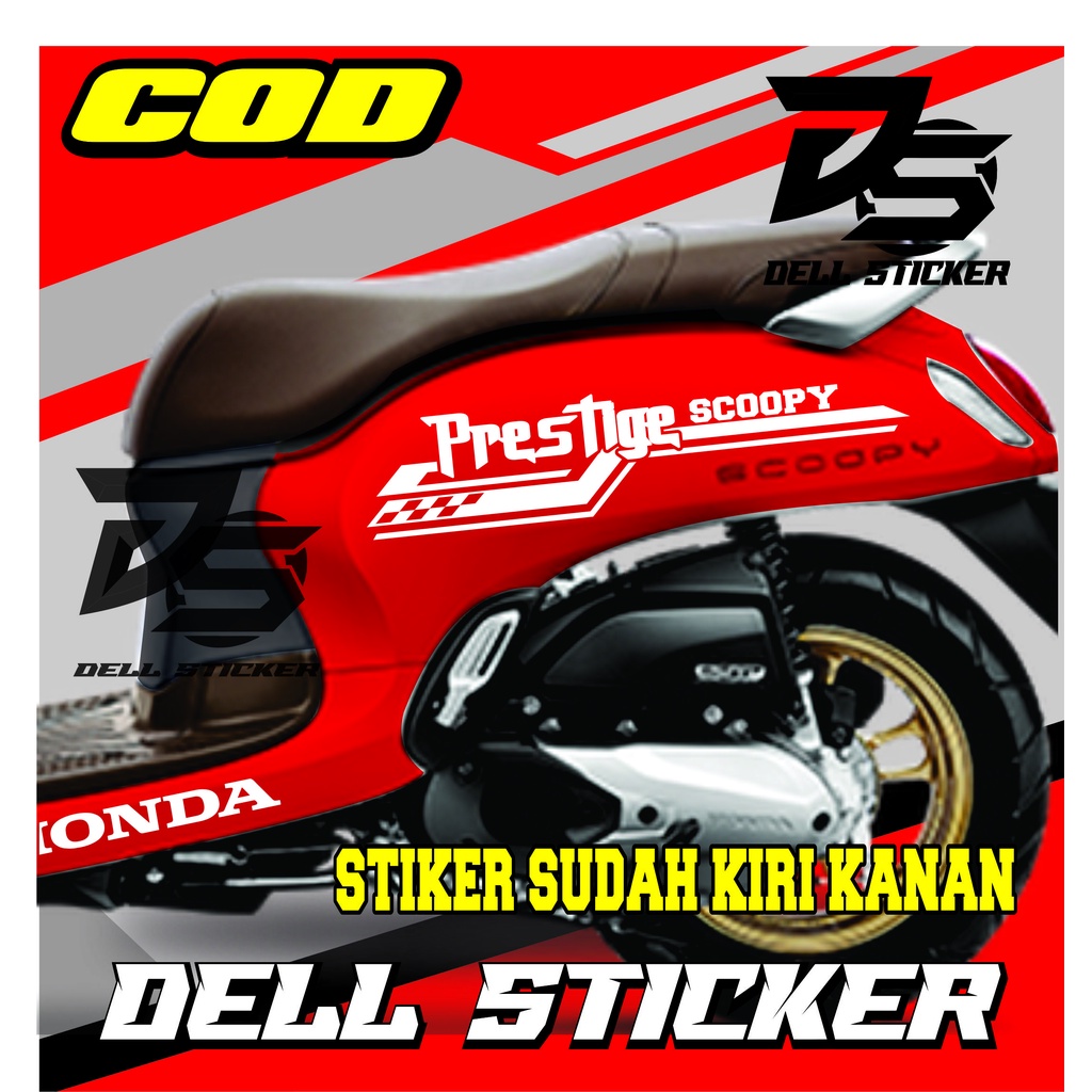 STIKER STRIPING SCOOPY / LIS SIMPLE VARIASI SCOOPY 2021-2022 VARIASI STICKER STRIPING MOTOR SCOOPY