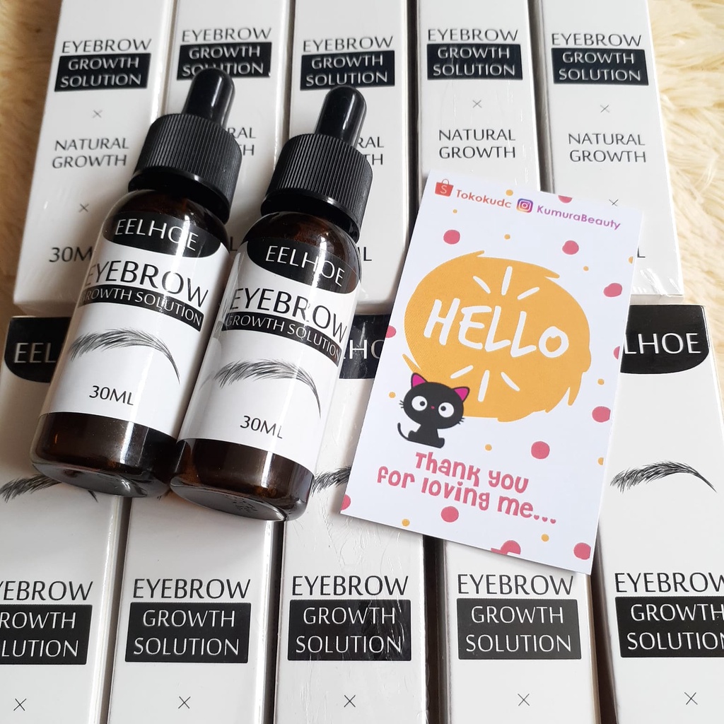 EELHOE EYEBROW GROWTH SOLUTION X NATURAL GROWTH 30ML / CAIRAN PENUMBUH ALIS &amp; BULU MATA