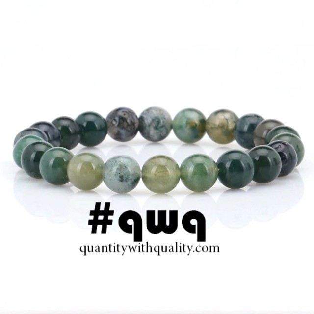 gelang giok hijau indian agate natural kalsedon yoga essential kerajinan grosir beads craft supplier