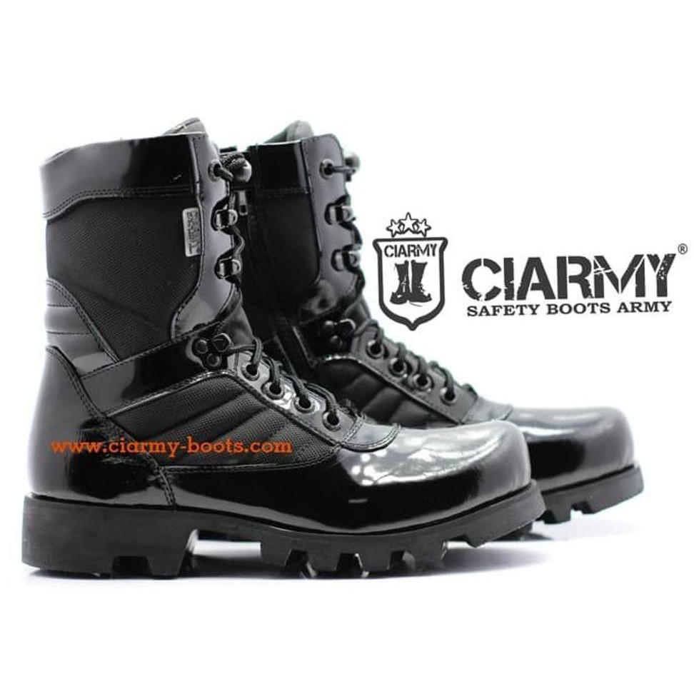 Hot Sepatu Pdl Kilap Tanpa Semir - Sepatu Boots Pria Ciarmy C-01 Diskon
