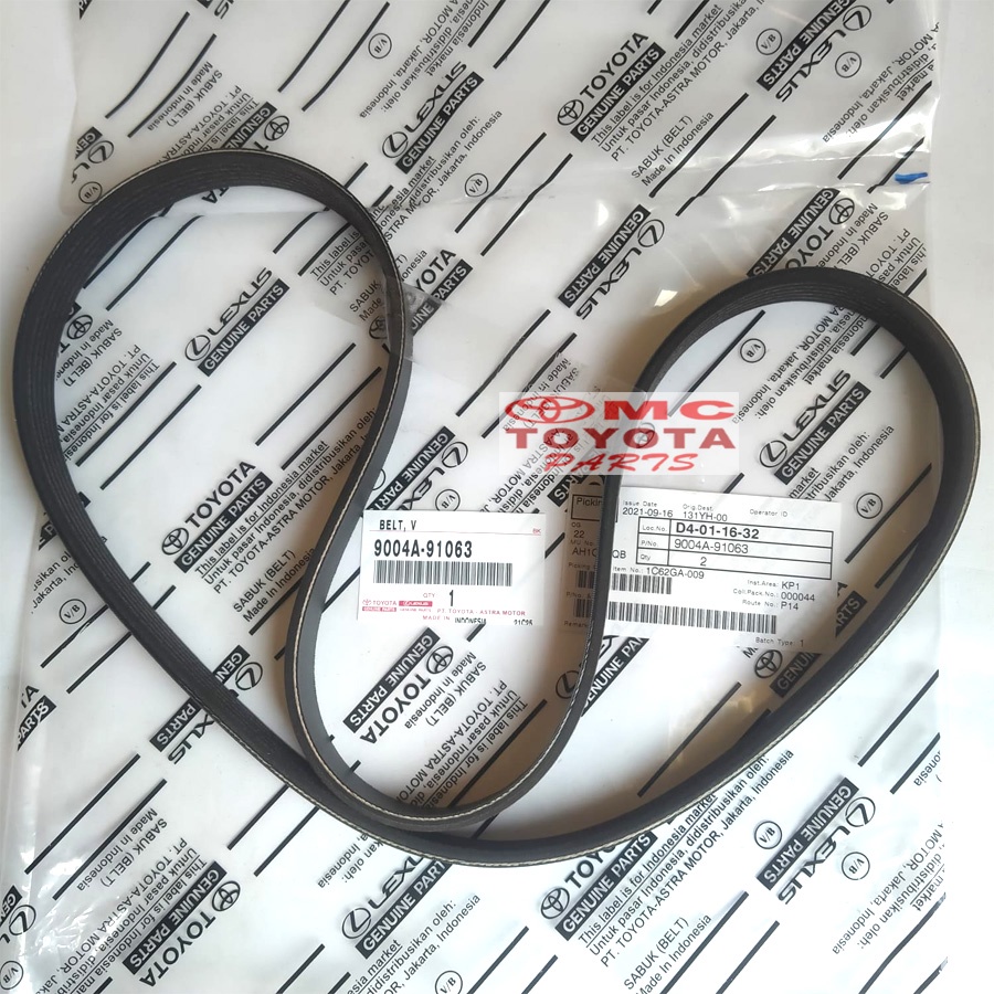 Tali Kipas (Fan/Van/V Belt) Agya, Ayla 9004A-91063 6-PK-1155