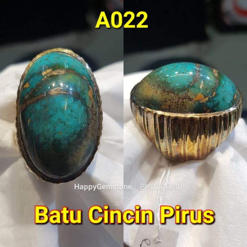 HAPPYGEMS77,BATU CINCIN PIRUS PERSIA ASLI RING PERAK