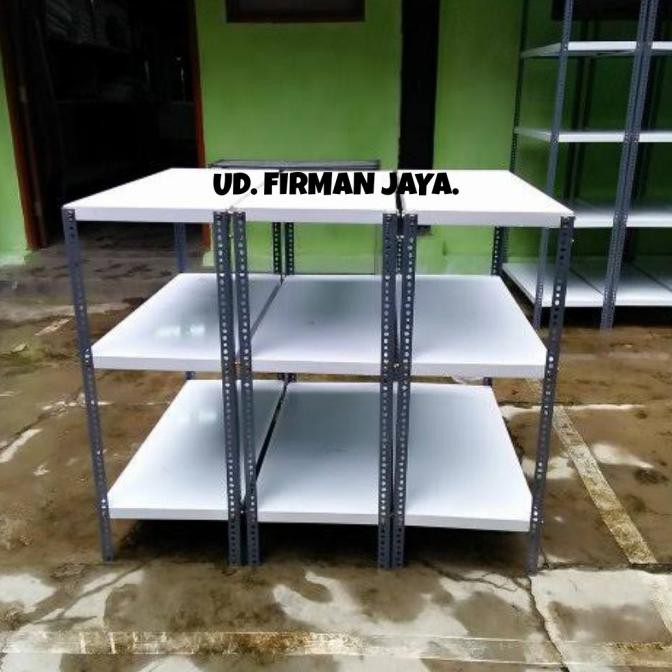 Rak Meja Besi 3Susun *40×100×100* Alphareturns25