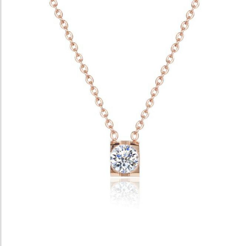 GG Kalung Berlian Batu zircon Titanium#KL-118