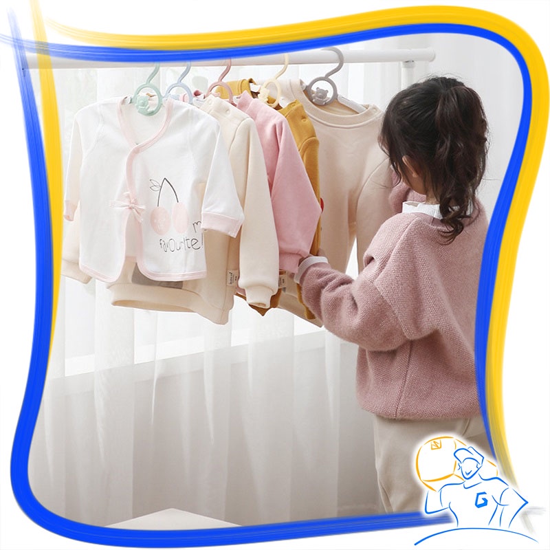 Hanger Setelan Anak Bayi Gantungan Baju Baby Display Motif Beruang