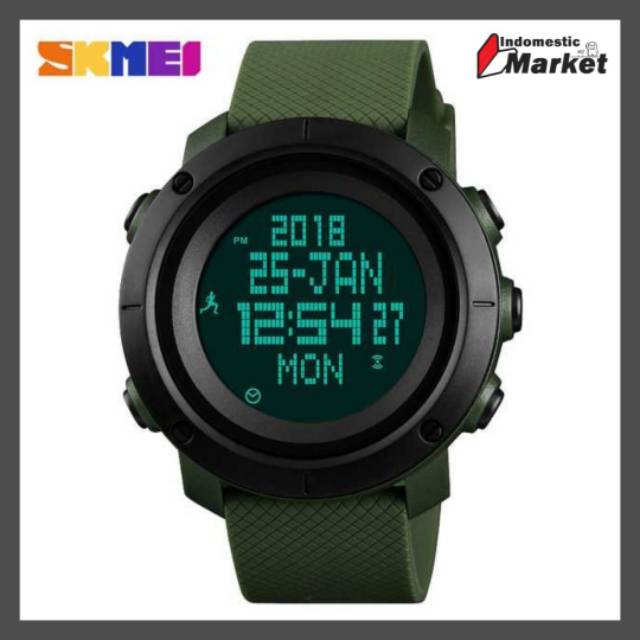 Jam Tangan Kompas / SKMEI Jam Tangan Digital Pria Pedometer Compass - 1430