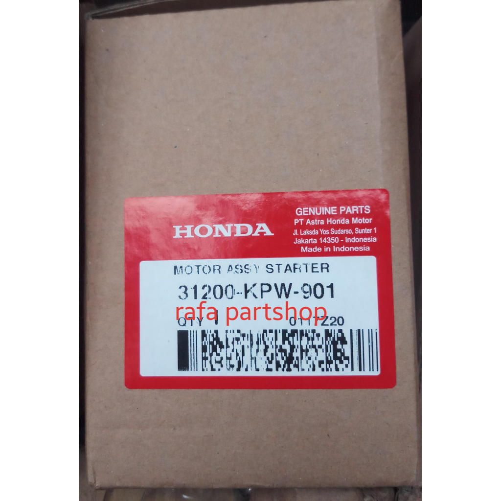 Motor Assy Starter Dinamo Motor Stater Kirana 31200KPW901 ORI AHM