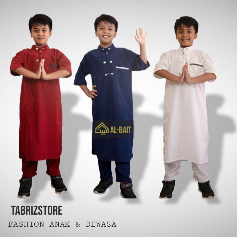 (PROMO✓)STELAN BAJU KOKO ANAK laki laki/GAMIS ANAK TERBARU LENGAN PENDEK