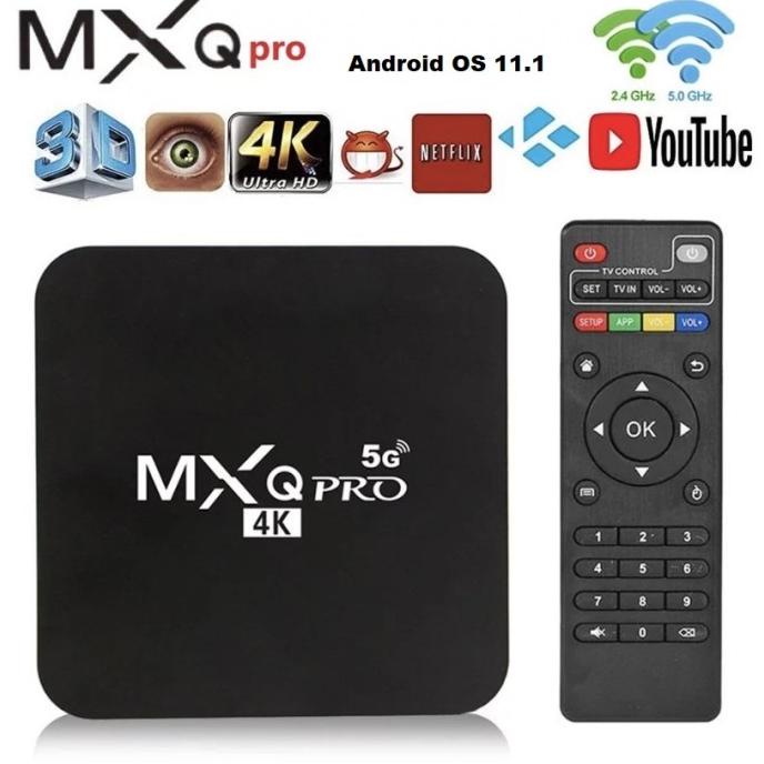 TV BOX MXQ Pro 4K Android 11.1 Ram 4GB Rom 64GB TERMURAH 4/64 GB Termurah