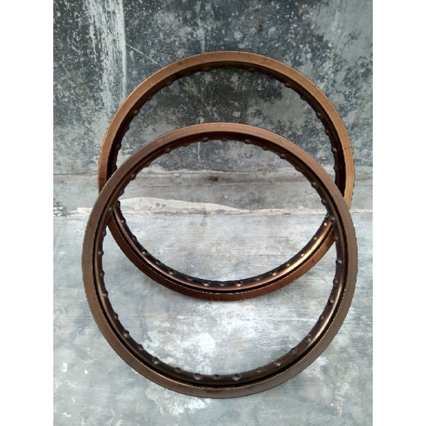 velg TK JAPAN coklat brown UK 160 160 rata ring 17 bekas pakai mulus