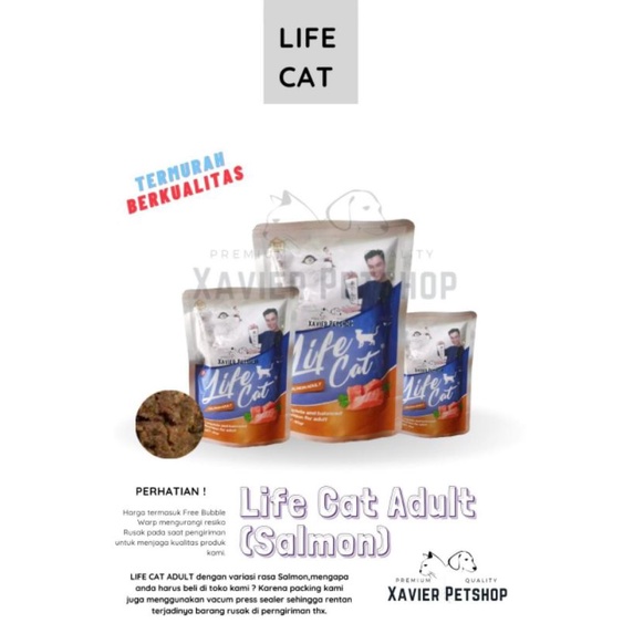 Life Cat Adult. Makanan Kucing Basah