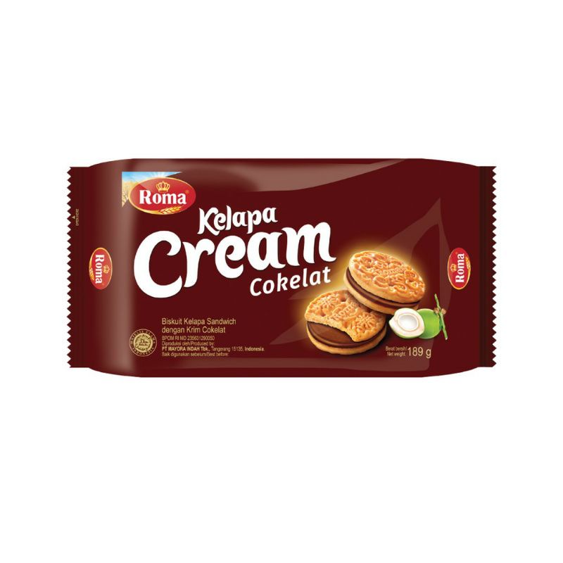 

Roma Kelapa Cream cokelat 189g