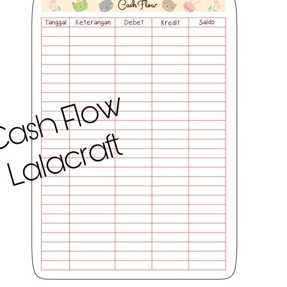 

(ruet -62) Cash Flow/Pencatatan Pemasukan Pengeluaran/Aliran Kas/Pencatatan Financial Planner 445HGNZ