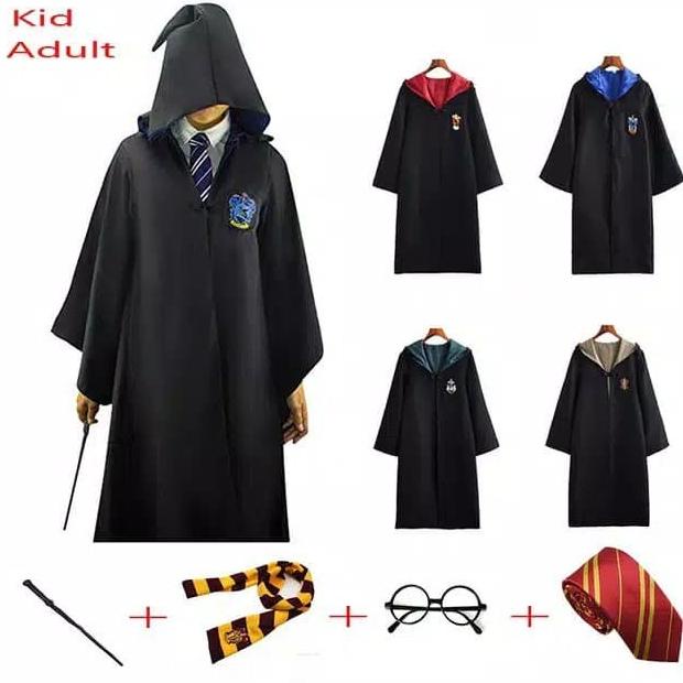 {{{{}}] ORI Import Full Set HARRY POTTER Costume Jubah Cosplay Kostum